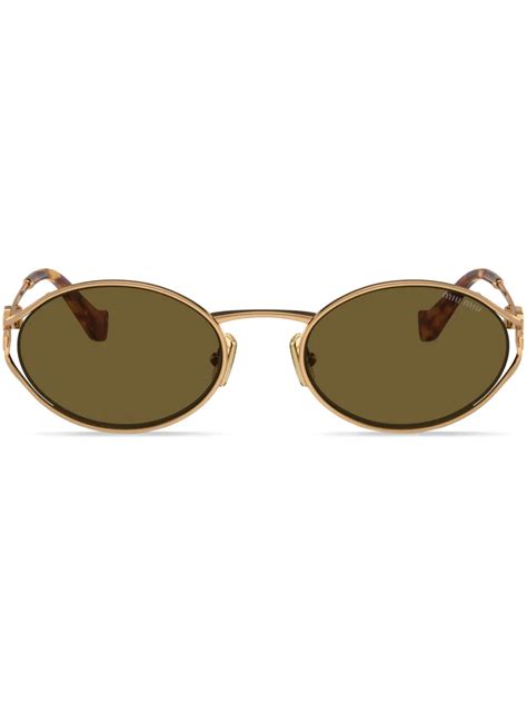 miu miu sunglasses oval frame